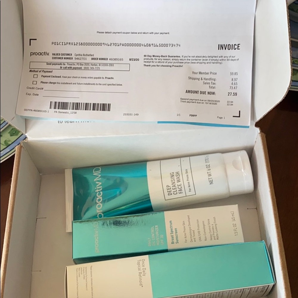 Proactive acne cleanser oil control acne